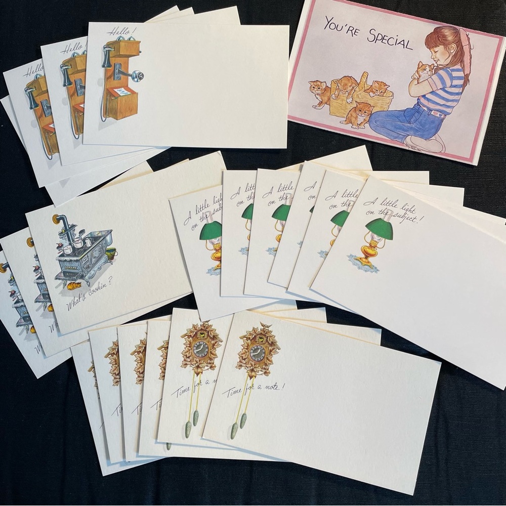 Vintage Box of Postcards Original Box Cottagecore